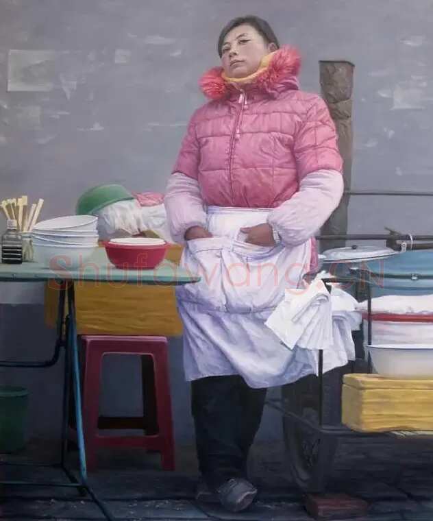 王居龙·穿红上衣的女人