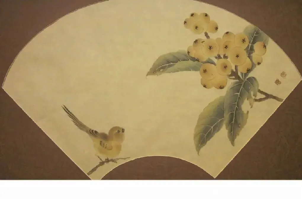 曹雪蓉·花鸟扇面