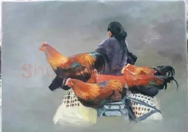 杨旭光·卖鸡的女人