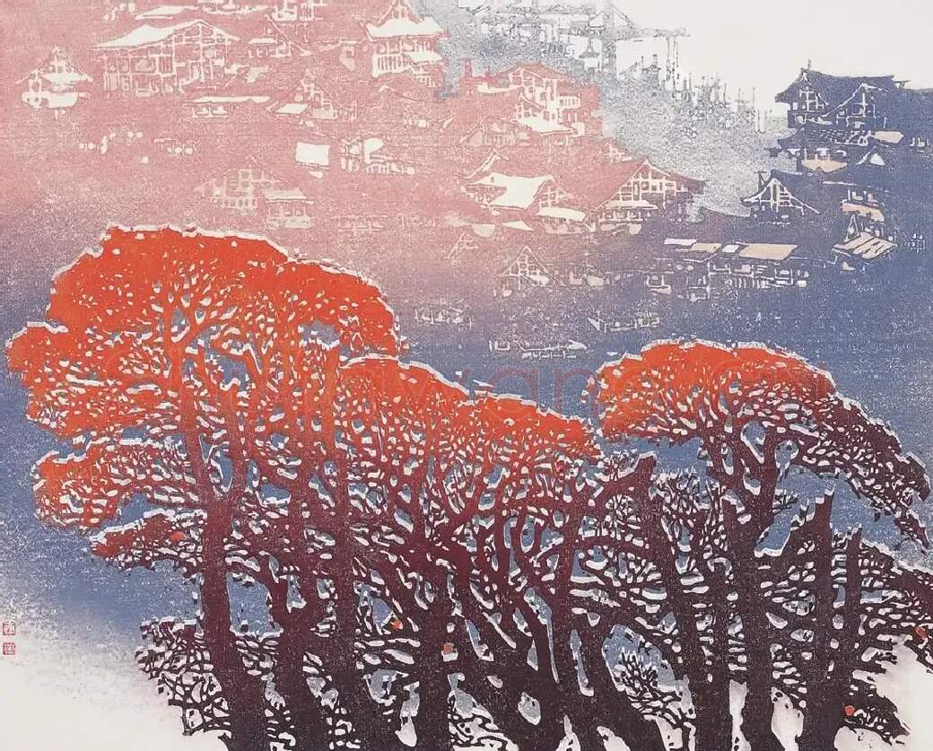 黄丕谟·春山晨曦