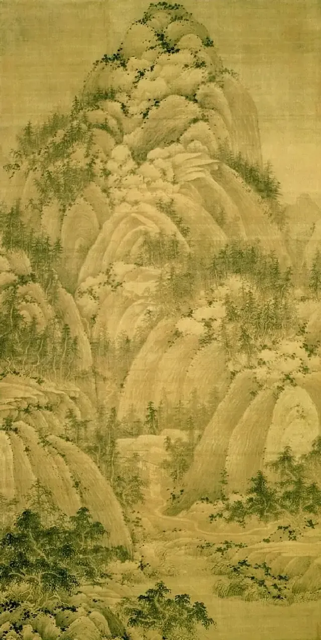 巨然·秋山问道图