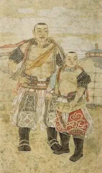 闫贵明·《草原小搏克手》