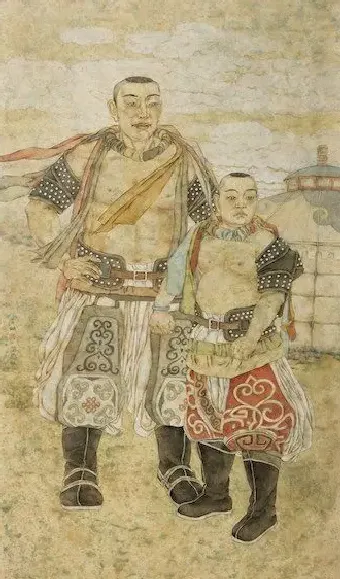 闫贵明·《草原小搏克手》