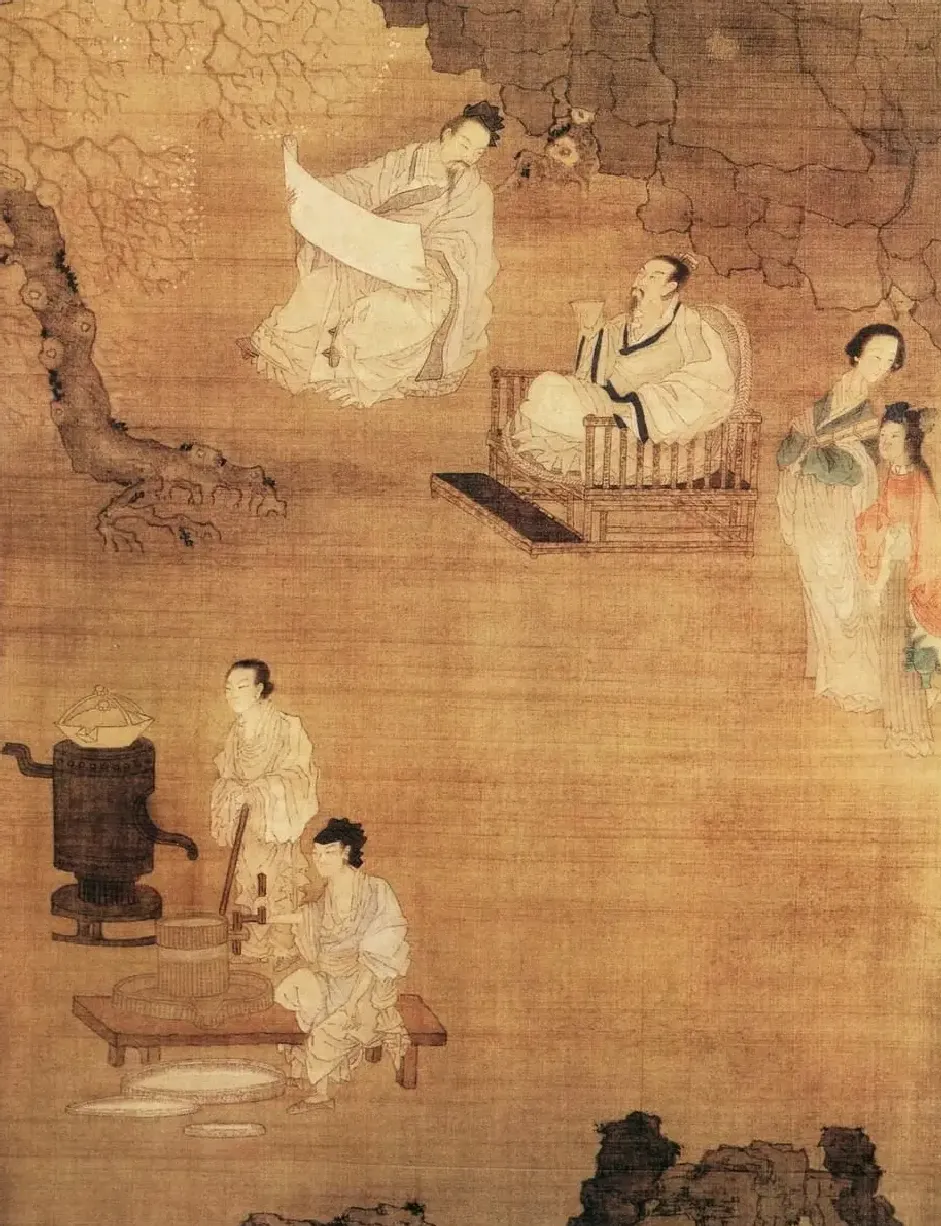 崔子忠·杏园夜宴图