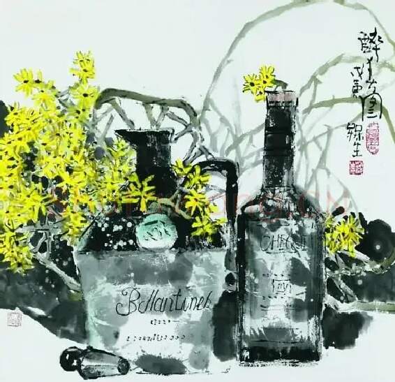 赵梅生·醉春图