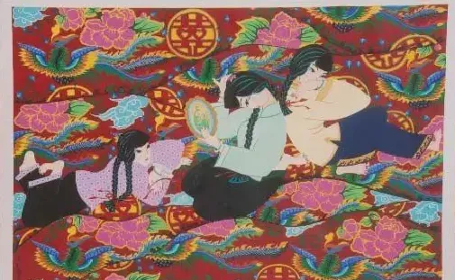 张存玫·大花褥子大花被
