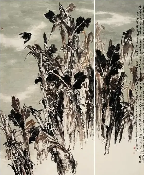 娄建国·雨后蕉林