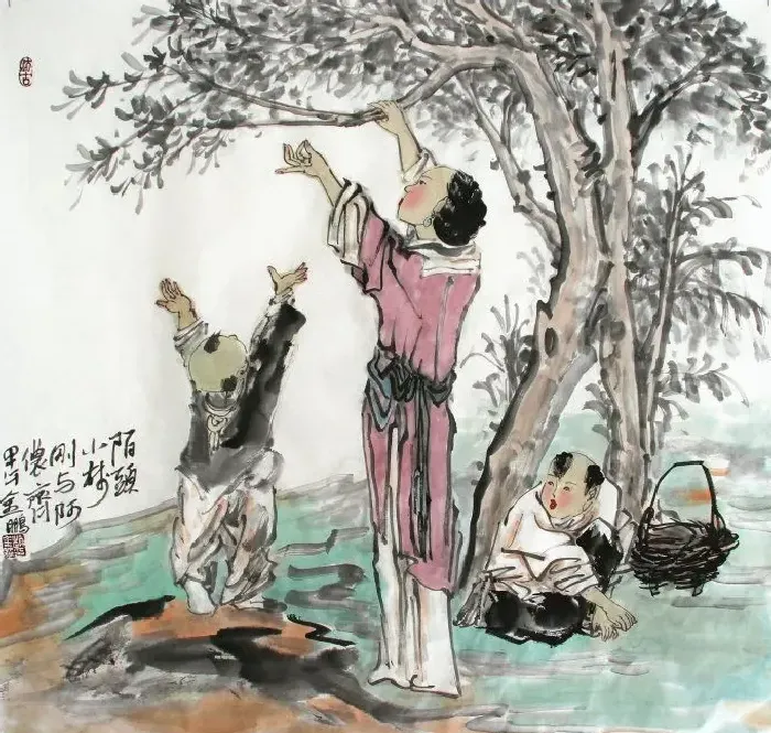 赵金鹏·陌头小树刚与阿侬起
