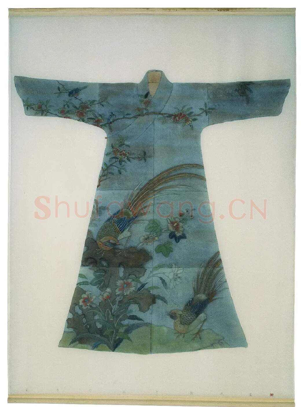 彭薇·湖石锦鸡