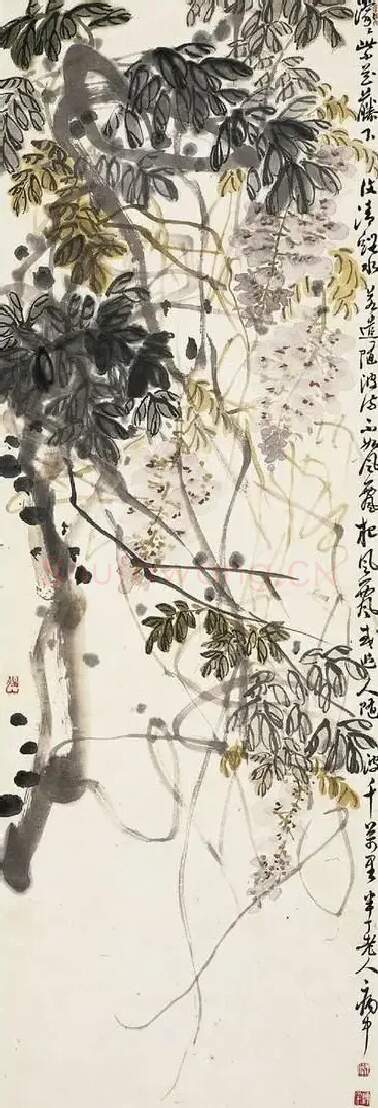 陈半丁·紫藤图