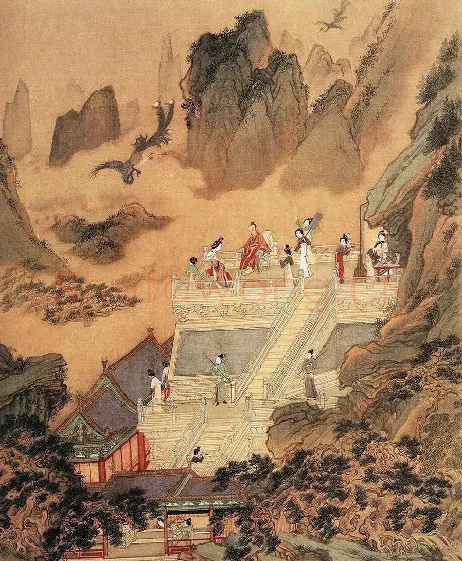 仇英·吹箫引凤图