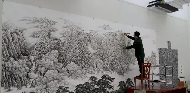 胡智林·创作巨型山水