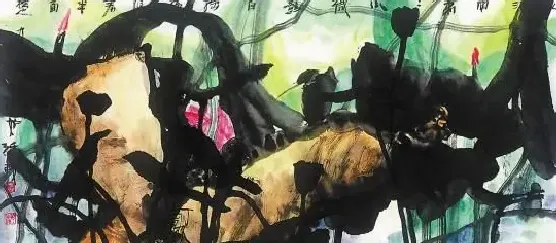 叶烂·荷塘雨萧萧