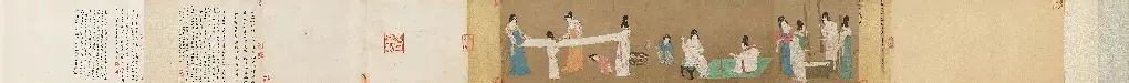 张萱·捣练图（宋摹本）