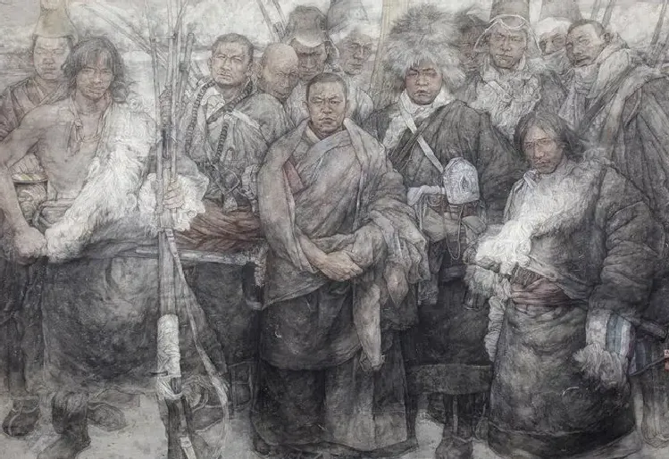 张明军·青年黄正清将军与五世嘉木样