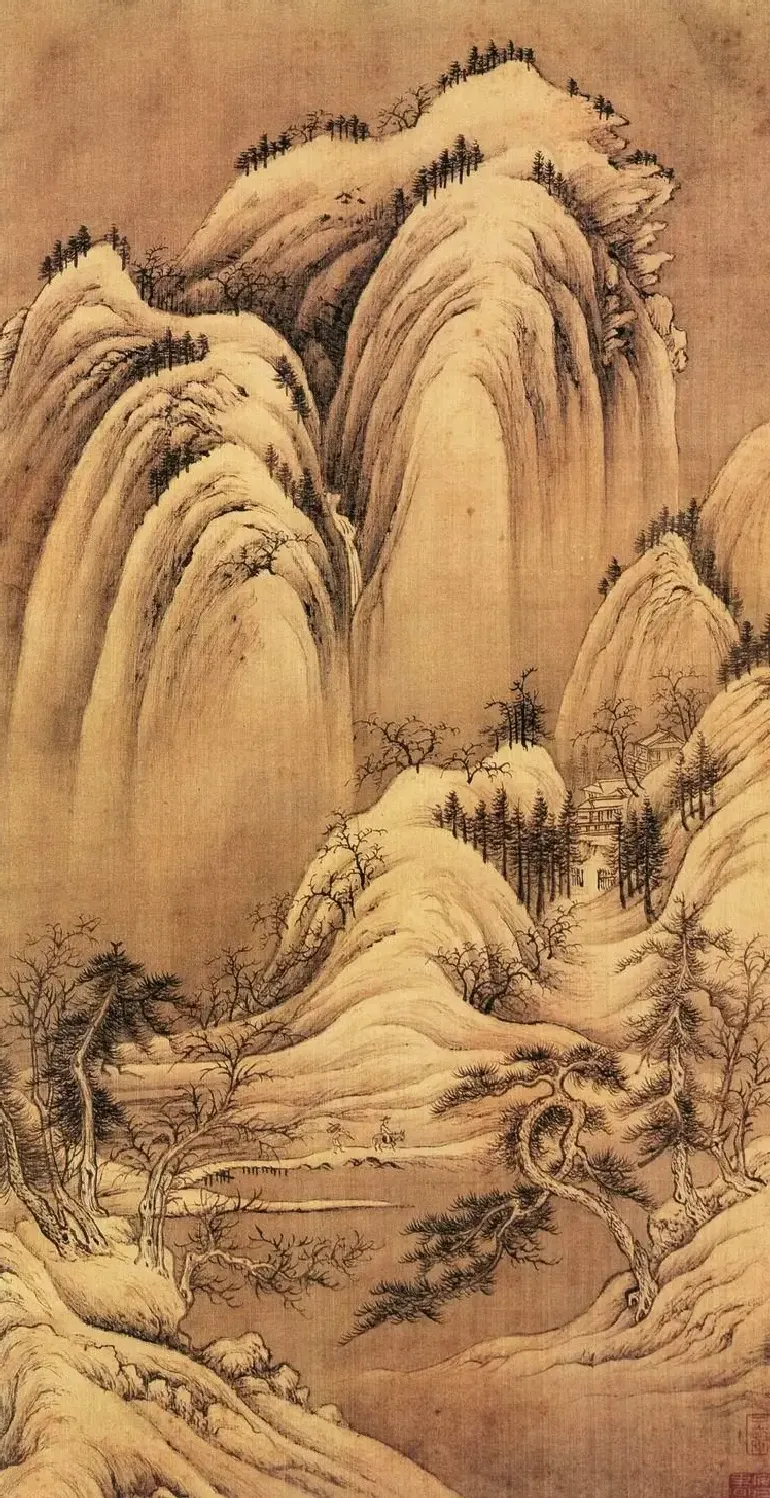 王翚·仿李成寒林雪景图