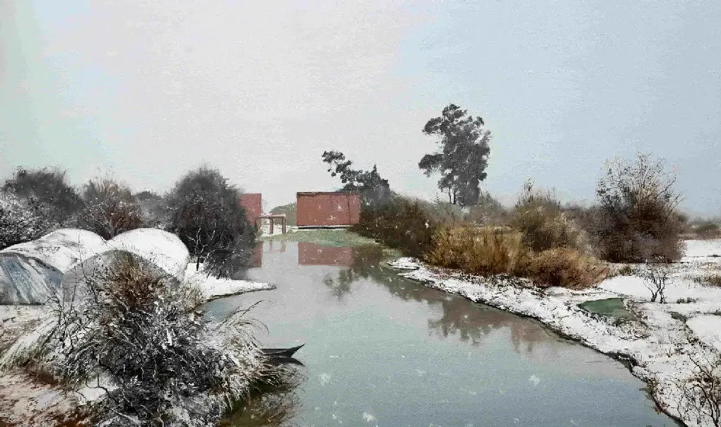 王建·滇池瑞雪