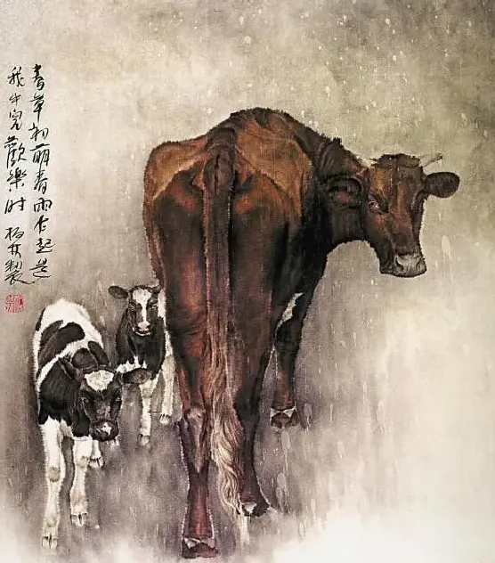 郑柏林·春草初萌春雨乍起