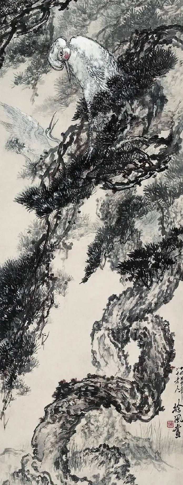 徐风·松鹤图