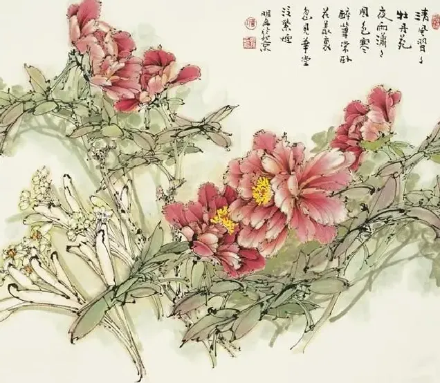曹明冉·忽见华堂泛紫烟