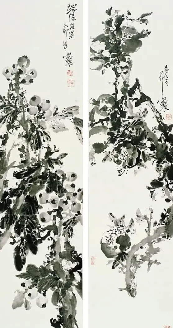 吴伟山·花鸟四条屏之一