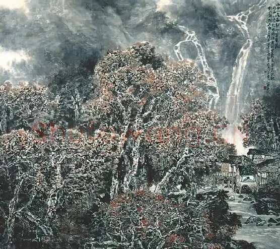 程振国·山中一夜雨