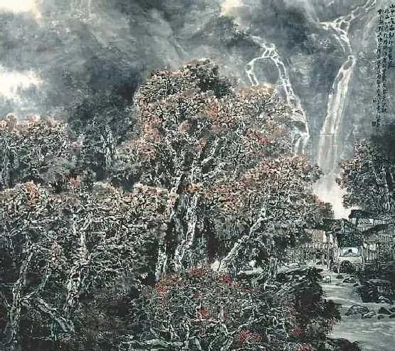 程振国·山中一夜雨