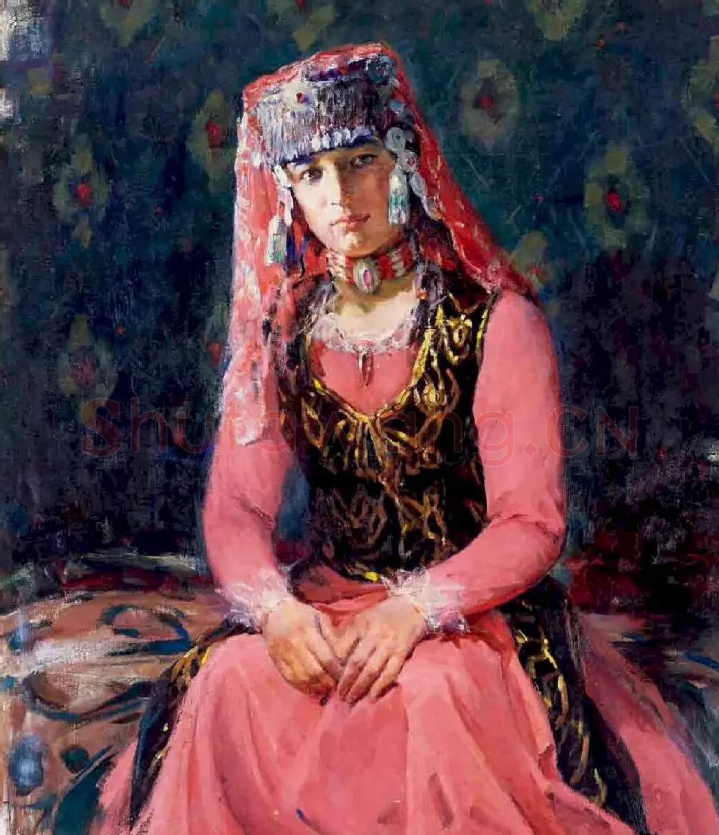 全山石·穿黑背心的阿依古丽