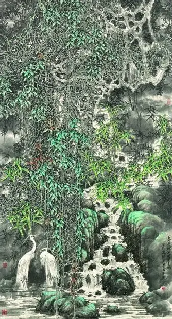 彭懋先·《清溪缭绕出青城》