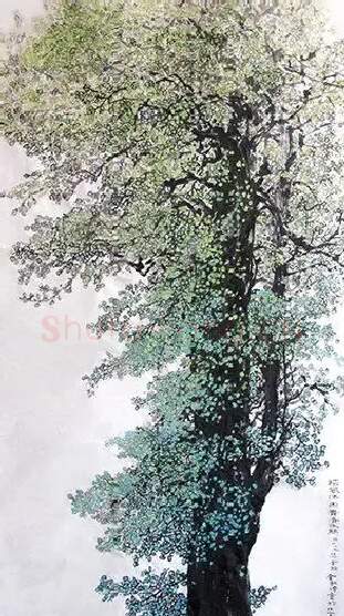 金红炜·栉风沐雨常青树（国画）
