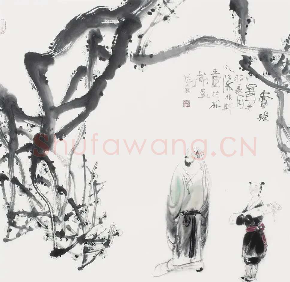魏明阳·赏梅图