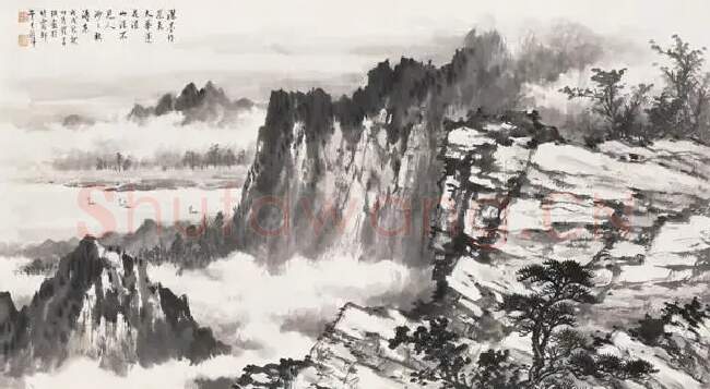 黄君璧·秋涛岚气