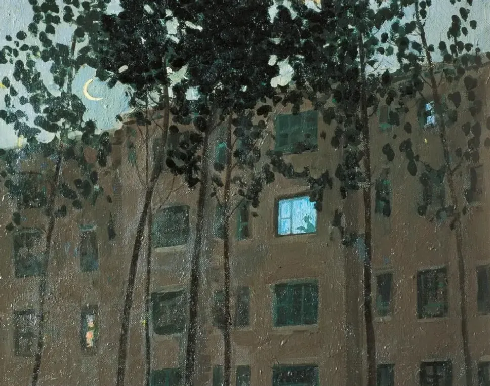 张立国·深夜的灯光