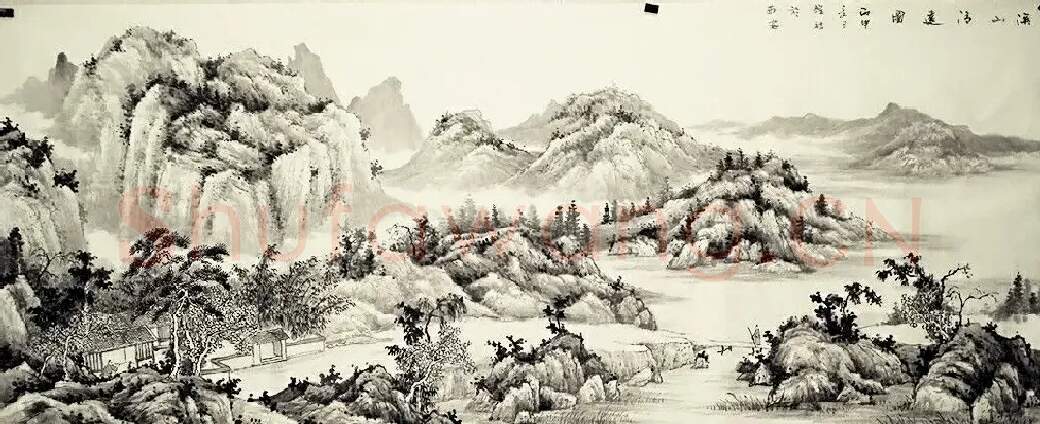 雒斌·溪山清远图