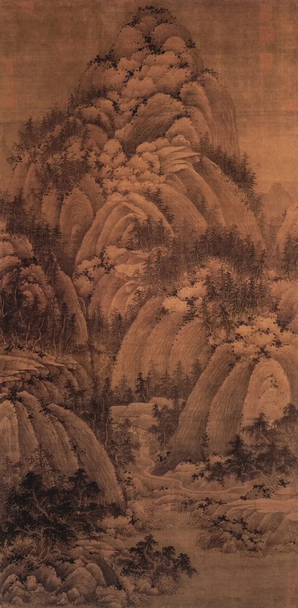 巨然·秋山问道图