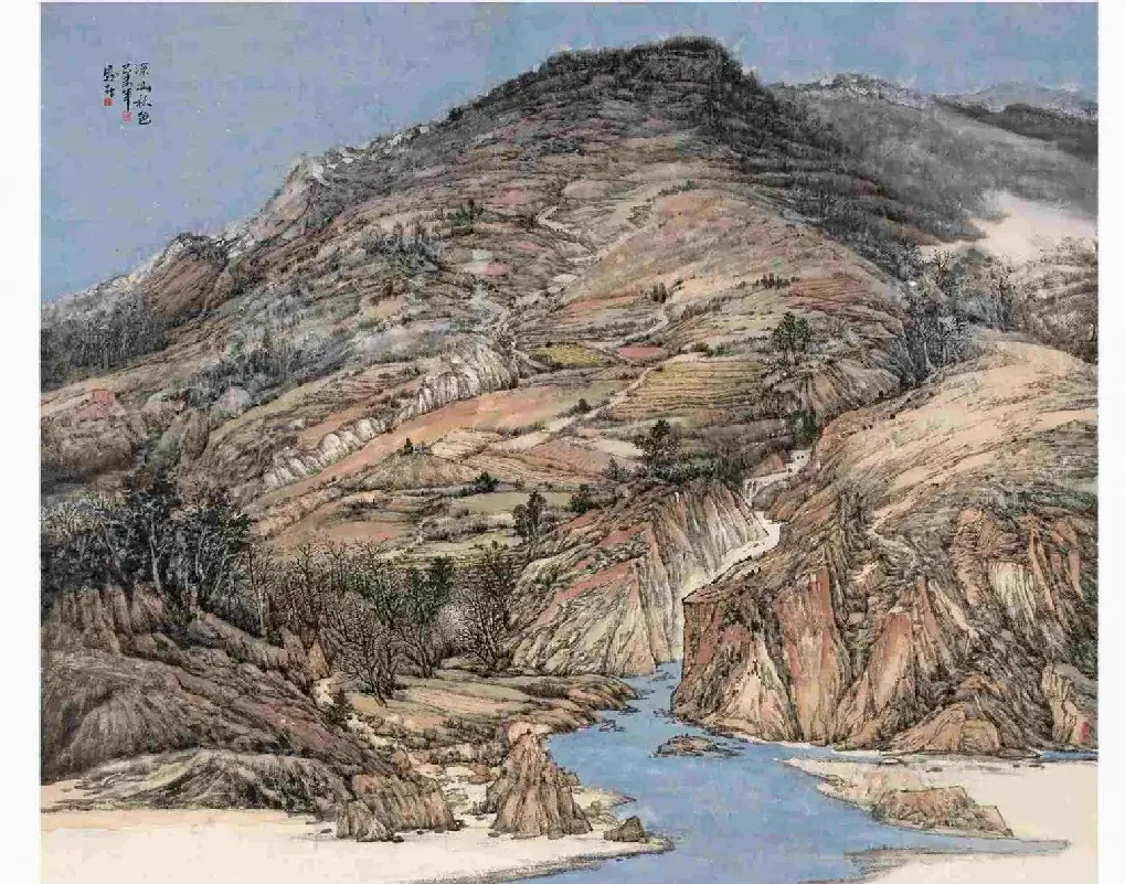 刘凤林·溪山秋色
