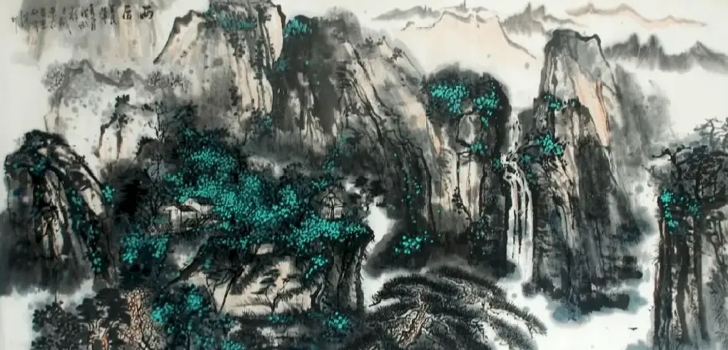 朱洪武·青绿山水
