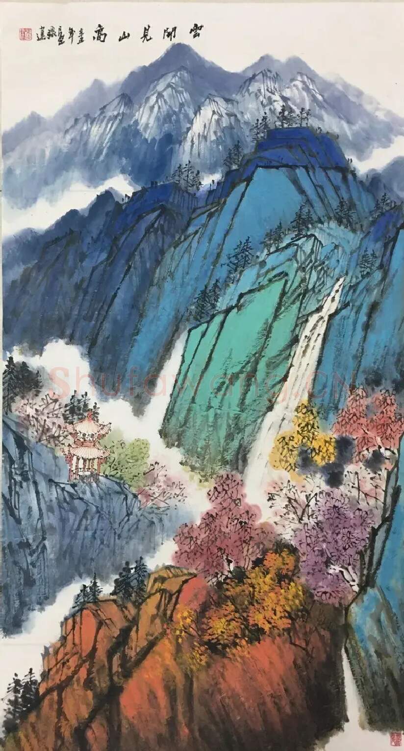 张建·江山垂秀、八尺斗方作品
