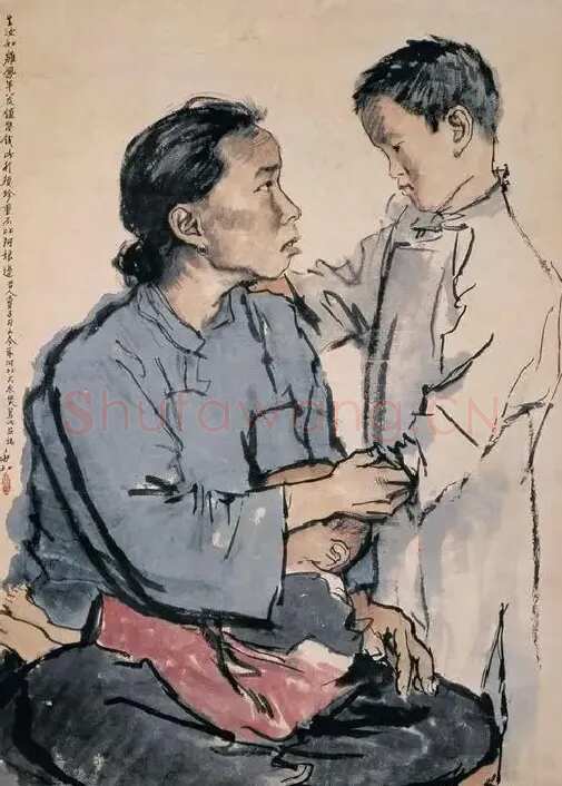 蒋兆和·《卖子图》