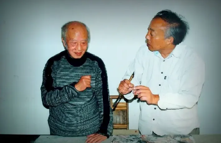 王敬恒·与黄宾虹专家王中秀先生