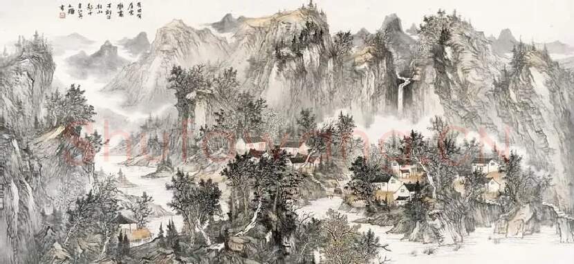 左文辉·半郭半村山影中