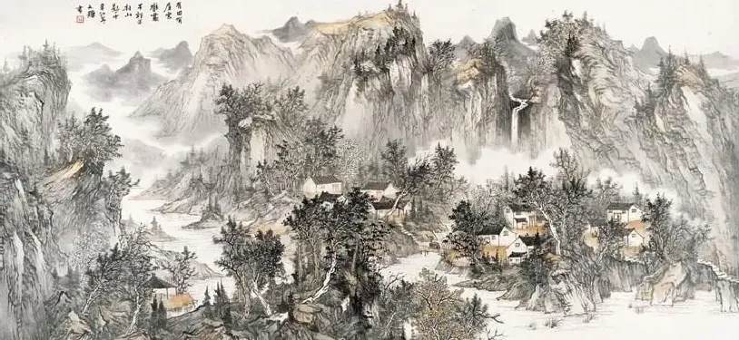 左文辉·半郭半村山影中
