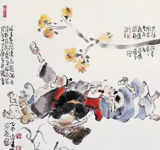赵俊生·酒歌图
