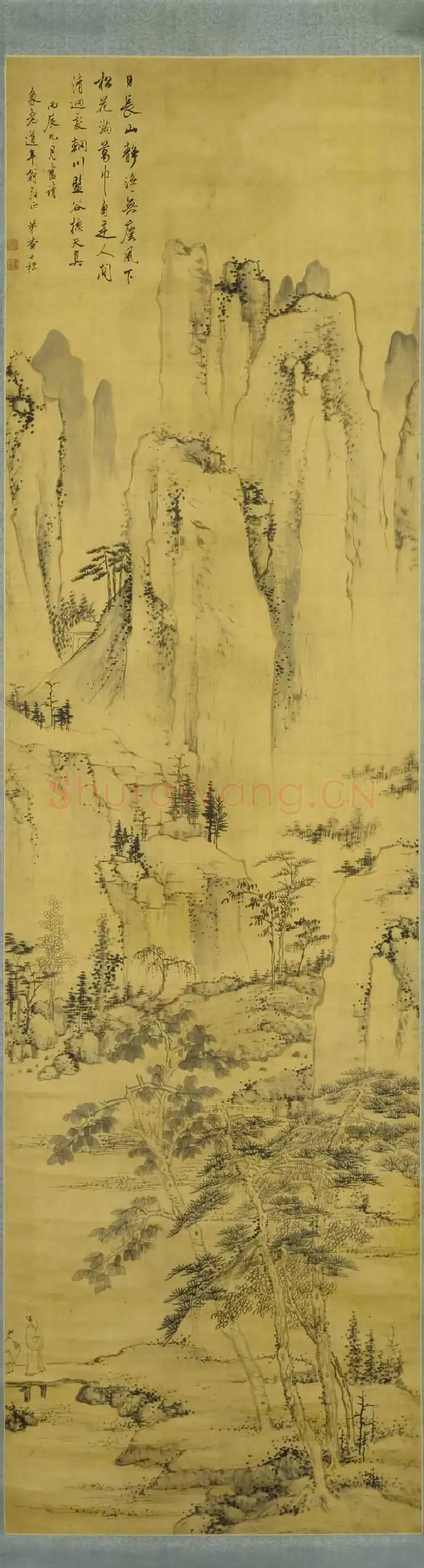 查士标·日长山静图
