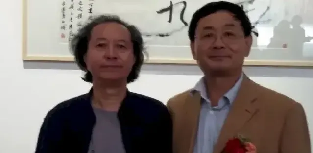 王立华·和着名书法家刘正成先生在淄博