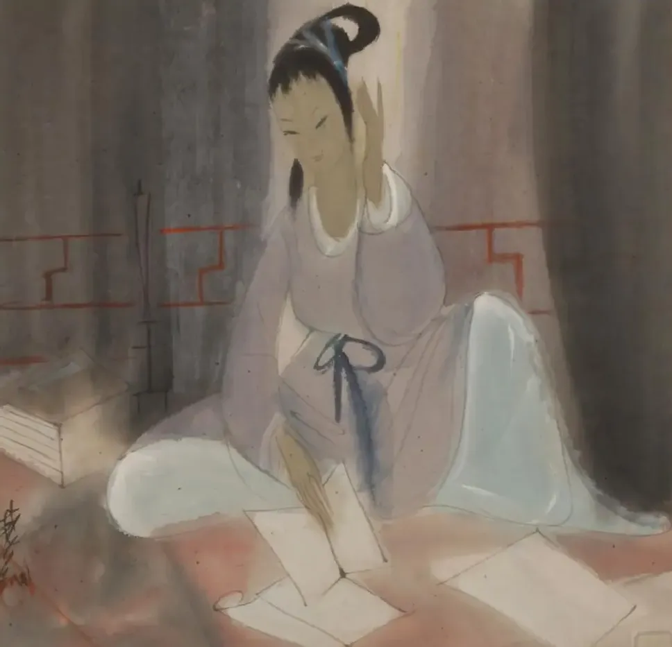 林风眠·读书仕女