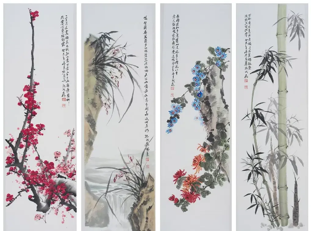 阮成森·梅兰竹菊