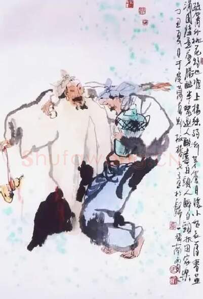 于受万·郑板桥诗意图之二