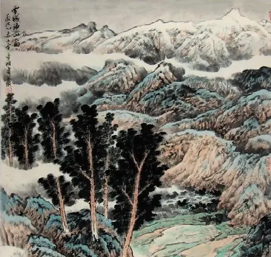 李明·雪域神山图