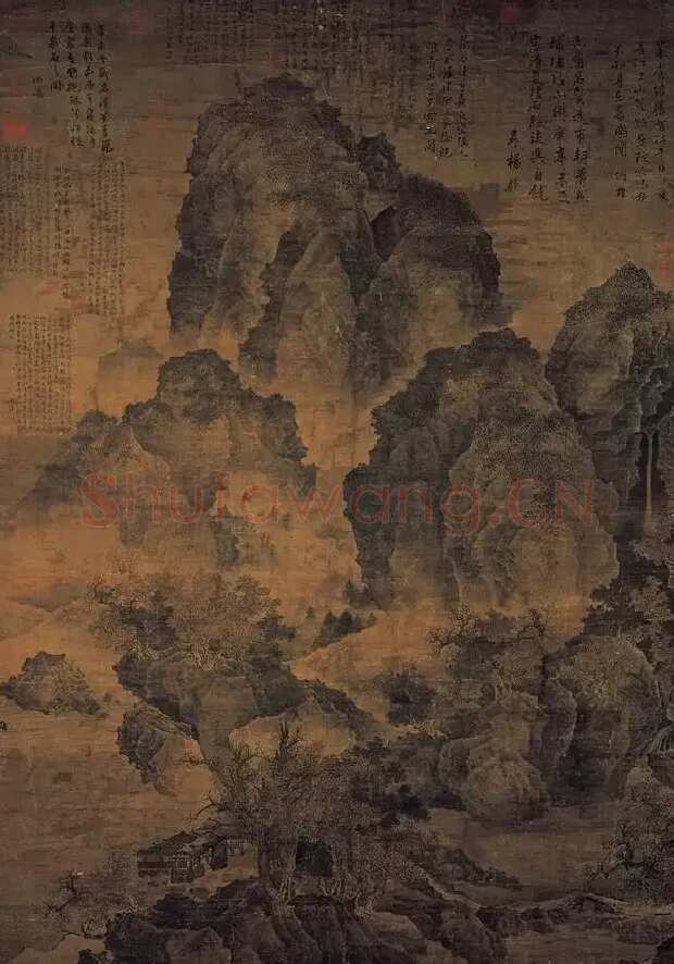 范宽·临流独坐图